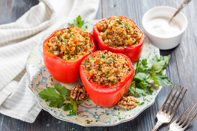 Healthy Recipe: Stuffed Quinoa Peppers