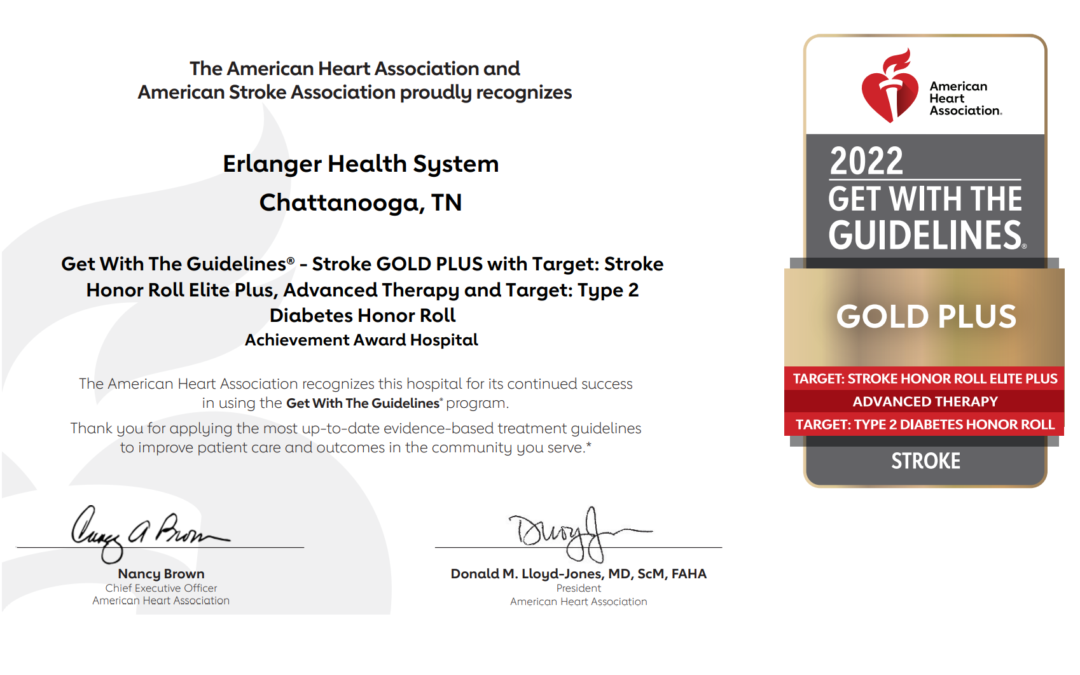 Erlanger awarded Gold Plus for stroke care by American Heart Association